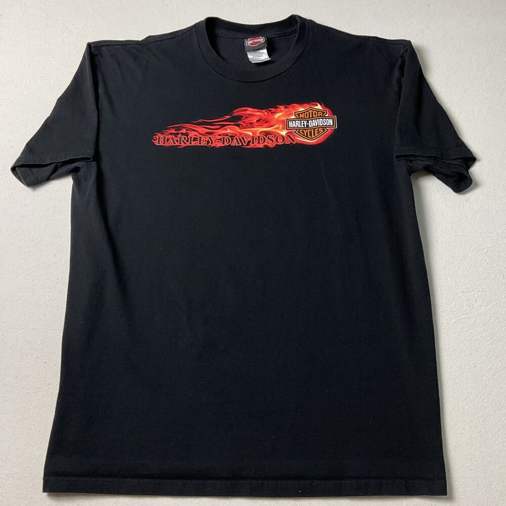 Harley Davidson Black Minneapolis St Paul MN Short Mens XL T Shirt